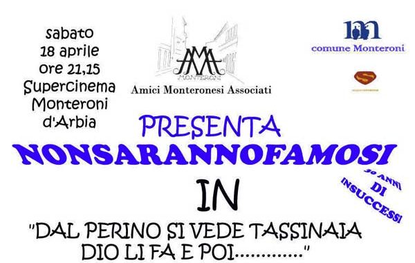 Monteroni D’Arbia (SI) – Spettacolo Teatrale Pro ACSI ONLUS