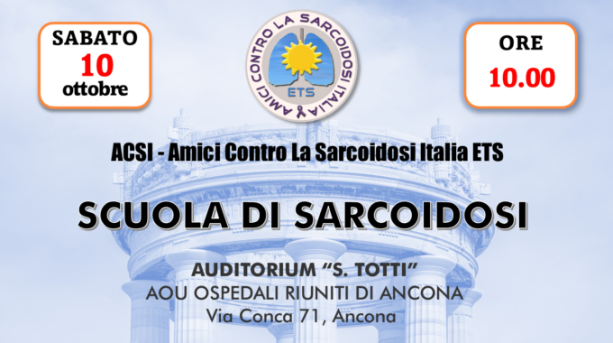 10 Ottobre 2026 – Scuola Di Sarcoidosi Ad Ancona